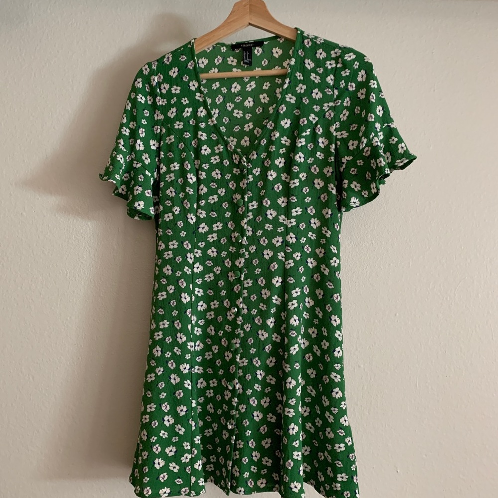 Forever 21 Button Up Floral Dress